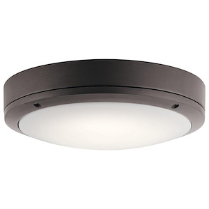 23W 1 LED Outdoor Wall/Flush Mount - with Utilitarian inspirations - 3 inches tall by 11 inches wide