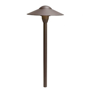 1 Light Dome Path Light In Contemporary Style-8.25 Inches Tall and 21 Inches Wide