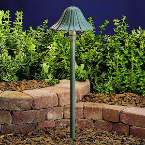 Low Voltage 1 Light Path Lamp - With Transitional Inspirations - 23 Inches Tall By 7.5 Inches Wide