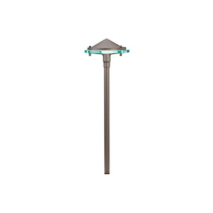 Six Groove - Low Voltage 1 Light Path Lamp - With Contemporary Inspirations - 22 Inches Tall By 7 Inches Wide - 1147668