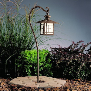 Mission - Low Voltage 1 Light Path Lamp - With Transitional Inspirations - 27 Inches Tall By 6.5 Inches Wide - 1149562