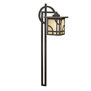 Larkin Estate - Low Voltage Post Light - with Contemporary inspirations - 27 inches tall by 6 inches wide