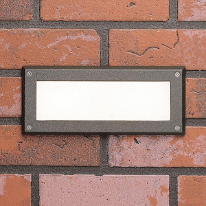 1.72W 2 LED Brick Light - with Utilitarian inspirations - 4 inches tall by 9.5 inches wide - 967972