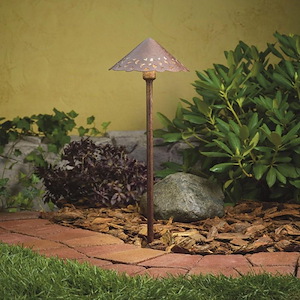 CBR - 2W 3 LED Hammered Roof Path Light - with Transitional inspirations - 22 inches tall by 8.25 inches wide - 967385
