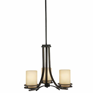 Hendrik - 3 light Chandelier - with Soft Contemporary inspirations - 16.75 inches tall by 19 inches wide - 966091