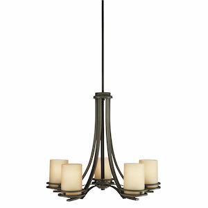Hendrik - 5 light Chandelier - with Soft Contemporary inspirations - 21.5 inches tall by 24.5 inches wide - 969102