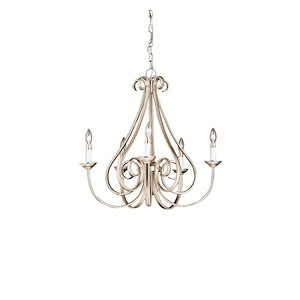 Dover - 5 light Chandelier no Shades - with Transitional inspirations - 24.5 inches tall by 25 inches wide - 1253929