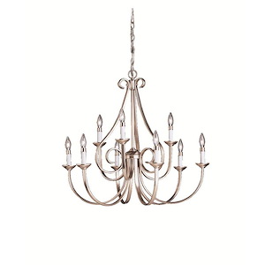 Dover - 9 light Chandelier - with Transitional inspirations - 29 inches tall by 32 inches wide - 966351