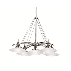 Structures - 5 light Chandelier - 22.5 inches tall by 30.5 inches wide