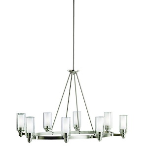 Circolo - 8 light Island Pendant - with Soft Contemporary inspirations - 27 inches tall by 25 inches wide - 966576