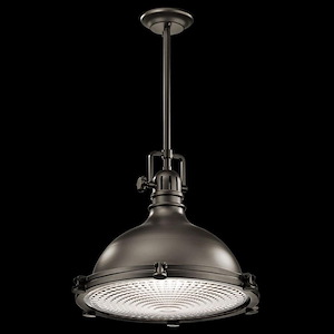 Hatteras Bay - 1 light Pendant - with Vintage Industrial inspirations - 19.5 inches tall by 23.75 inches wide - 967381