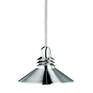 Grenoble - 1 light Pendant - with Soft Contemporary inspirations - 8 inches tall by 11 inches wide - 966367