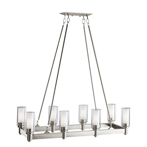 Circolo - 8 light Island Pendant - with Soft Contemporary inspirations - 39.25 inches tall by 14.25 inches wide - 1153626