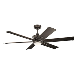 Szeplo Patio - Outdoor Ceiling Fan with Light Kit - 16.25 inches tall by 60 inches wide - 968481