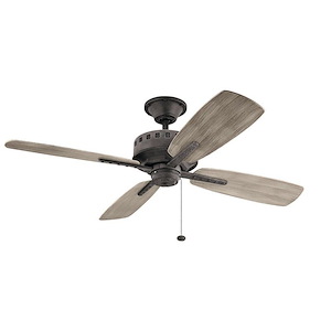 Eads - Ceiling Fan - with Utilitarian inspirations - 14 inches tall by 52 inches wide - 969754