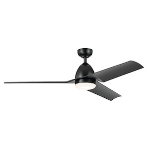 Fit - 3 Blade Ceiling Fan with Light Kit In Modern Style-13.25 Inches Tall and 54 Inches Wide
