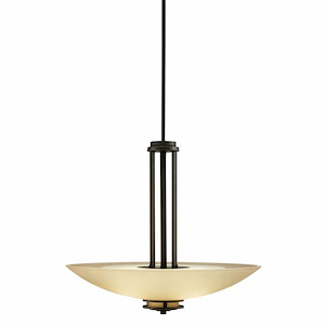 Hendrik - 3 light Inverted Pendant - with Soft Contemporary inspirations - 22 inches tall by 24 inches wide