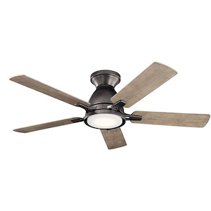 Arvada - Ceiling Fan with Light Kit - with Contemporary inspirations - 10.25 inches tall by 44 inches wide