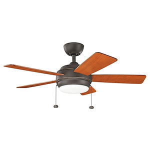 Starkk - Ceiling Fan with Light Kit - 13.75 inches tall by 42 inches wide - 968052
