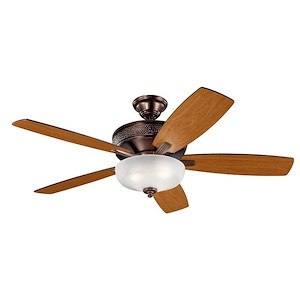 Monarch II Select - Ceiling Fan with Light Kit - with Transitional inspirations - 19 inches tall by 13.75 inches wide