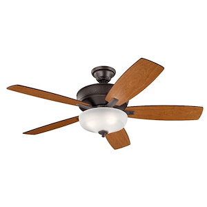 Monarch II Select - 5 Blade Ceiling Fan with Light Kit-19 Inches Tall and 52 Inches Wide - 1362392