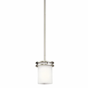 Hendrik 1-Light Mini-Pendant with Soft Contemporary Inspirations - 7.5 Inches Tall by 5.25 Inches Wide - 1013266
