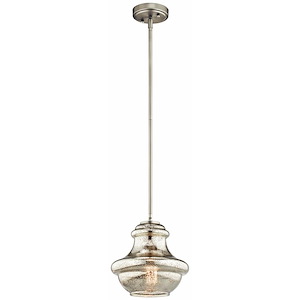 Everly - 1 light Mini-Pendant - with Transitional inspirations - 9.25 inches tall by 9.5 inches wide - 967466