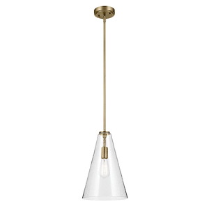 Everly - 1 Light Pendant-15.25 Inches Tall and 10.25 Inches Wide - 1340447