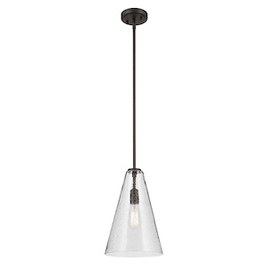 Everly - 1 Light Pendant-15.25 Inches Tall and 10.25 Inches Wide - 1340447
