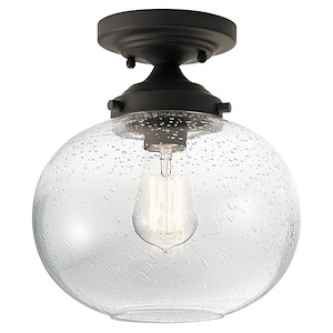 Avery - 1 light Semi-Flush Mount - with Vintage Industrial inspirations - 10.75 inches tall by 9.75 inches wide - 968738