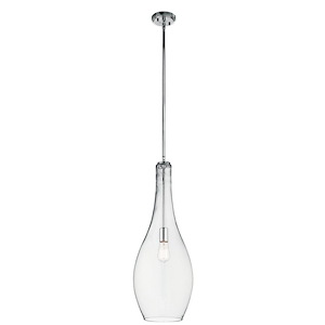 Everly - 1 light Pendant - with Transitional inspirations - 29.5 inches tall by 11 inches wide - 967887