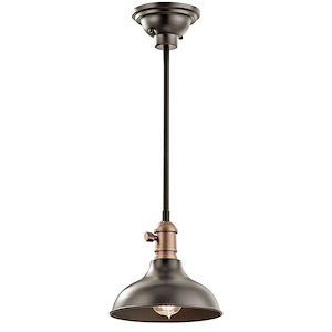 Cobson - 1 Light Pendant - With Vintage Industrial Inspirations - 7.5 Inches Tall By 8 Inches Wide - 1254660