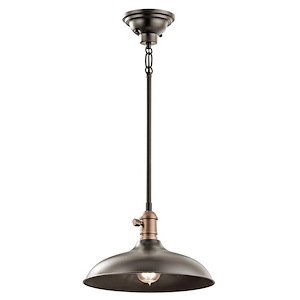 Cobson - 1 Light Pendant - With Vintage Industrial Inspirations - 7.5 Inches Tall By 12 Inches Wide - 1254178