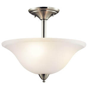 Nicholson - 3 light Semi-Flush Mount - with Transitional inspirations - 13.25 inches tall by 16 inches wide - 967021
