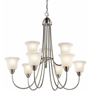 Nicholson - 9 light Chandelier - with Transitional inspirations - 32.5 inches tall by 34 inches wide - 967016