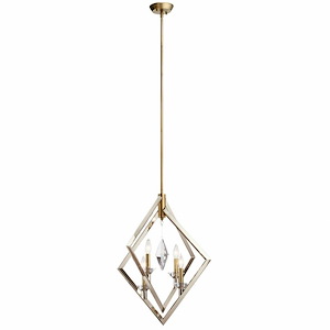 Layan - 4 light Medium Chandelier - with Contemporary inspirations - 26.75 inches tall by 24 inches wide