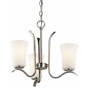 Armida - 3 Light Mini Chandelier - with Transitional inspirations - 14.25 inches tall by 18 inches wide