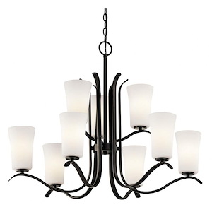 Armida - 9 Light 2-Tier Chandelier - with Transitional inspirations - 26.25 inches tall by 32.5 inches wide - 967122