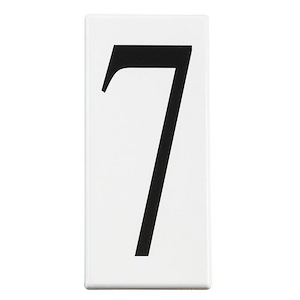 Address Light Number 7 Panel In Utilitarian Style-2.25 Inches Tall and 5 Inches Wide