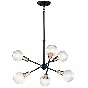 Armstrong - 6 Light Small Chandelier - with Contemporary inspirations - 27.75 inches tall by 20 inches wide - 969128