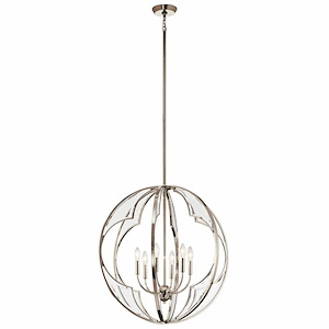 Montavello - 6 light Medium Chandelier - with Transitional inspirations - 27 inches tall by 26 inches wide - 968716