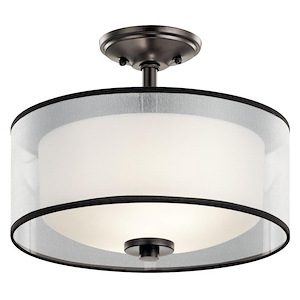 Tallie - 2 light Semi-Flush Mount - 11.5 inches tall by 13.5 inches wide - 968555