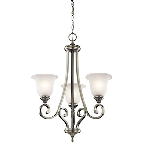 Monroe - 3 Light Small Chandelier - with Traditional inspirations - 29.5 inches tall by 23 inches wide - 967229