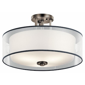 Tallie - 3 light Semi-Flush Mount - 11.75 inches tall by 18 inches wide - 968554