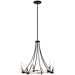 Bensimone - 6 light Medium Chandelier - with Contemporary inspirations - 23.25 inches tall by 24 inches wide - 968808