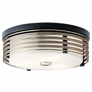 Bensimone - 2 light Flush Mount - with Contemporary inspirations - 5.25 inches tall by 15.25 inches wide - 968805