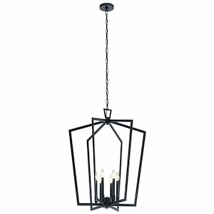 Abbotswell - 6 Light Large Foyer Pendant - with Traditional inspirations - 32.25 inches tall by 24.75 inches wide - 969792