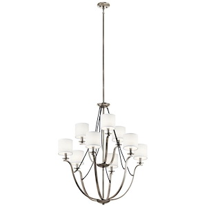 Thisbe - 9 Light 2-Tier Chandelier - 38 Inches Tall By 33 Inches Wide - 1254039