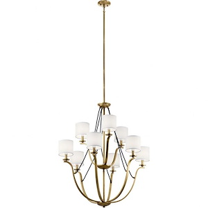 Thisbe - 9 Light 2-Tier Chandelier In Traditional Style-38 Inches Tall and 33 Inches Wide - 1253936