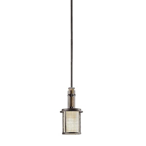 Ahrendale - 1 light Mini Pendant - with Lodge/Country/Rustic inspirations - 13 inches tall by 6 inches wide